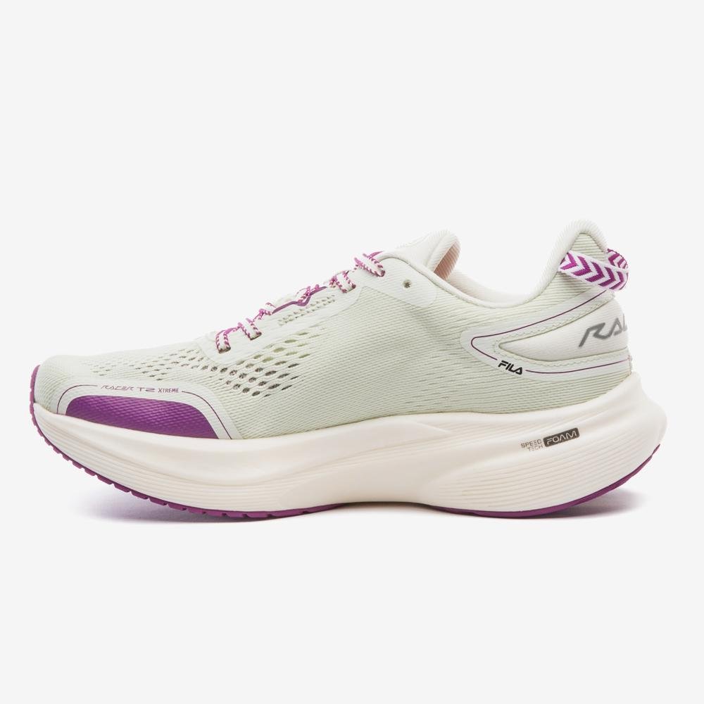Tênis Fila Racer T2 Xtreme Feminino Branco/Rosa/Roxo 2
