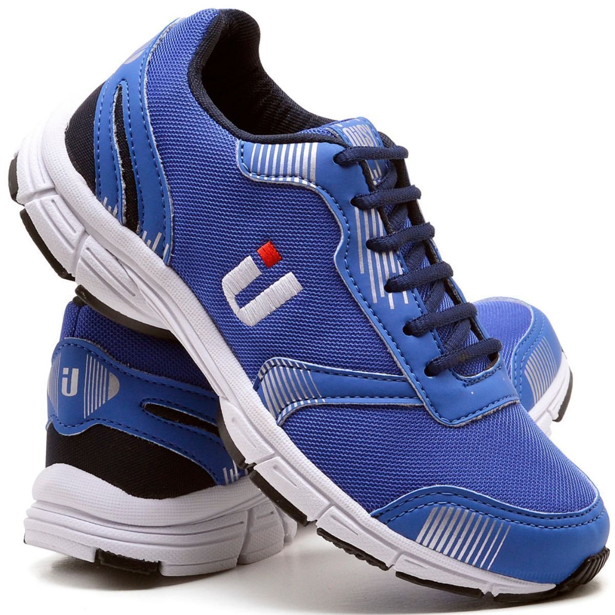 Tênis Esportivo Masculino Caminhada Corrida Running Confortável Azul 3