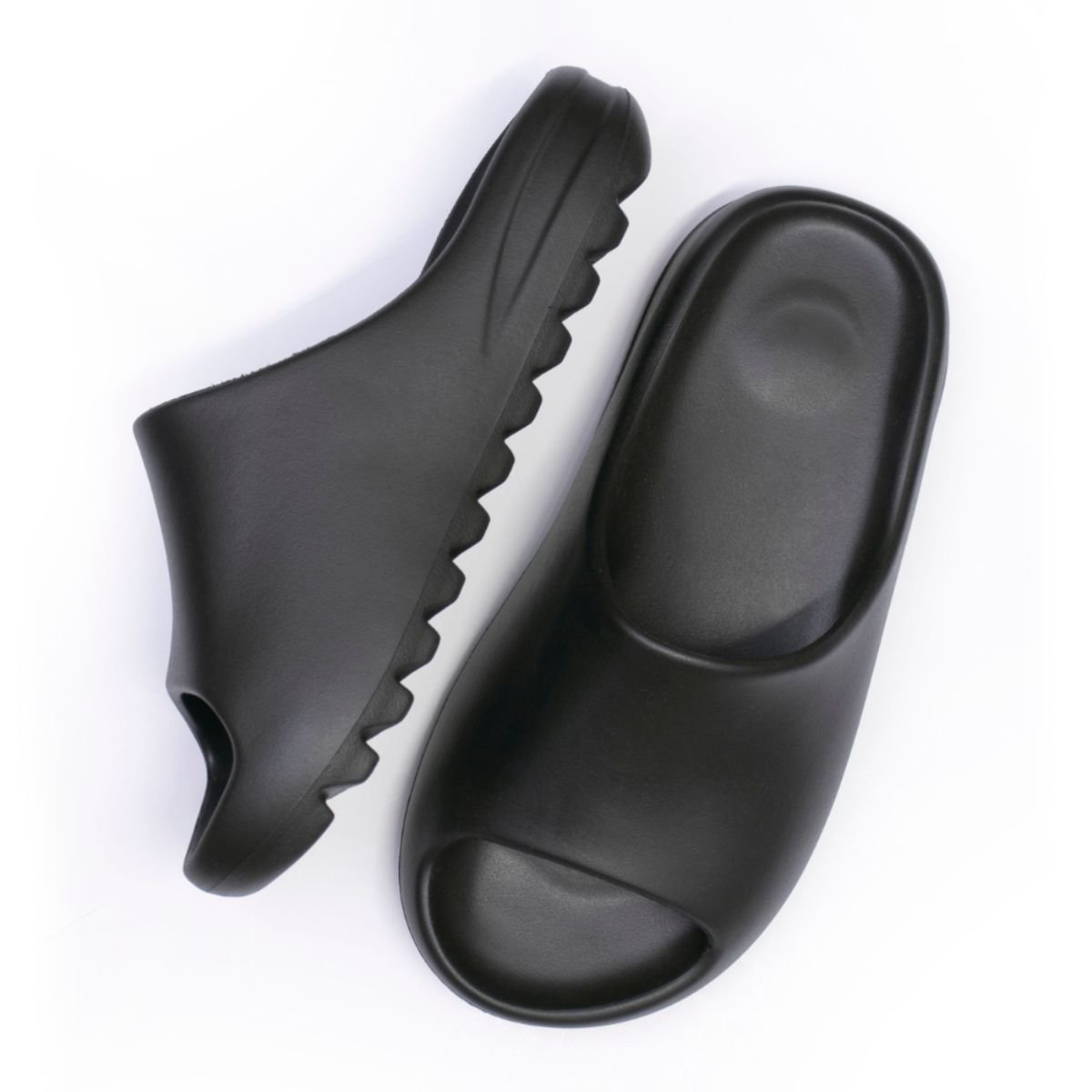 Chinelo Nuvem Feminino Slide Ortopédico Macio Antiderrapanete Preto 4