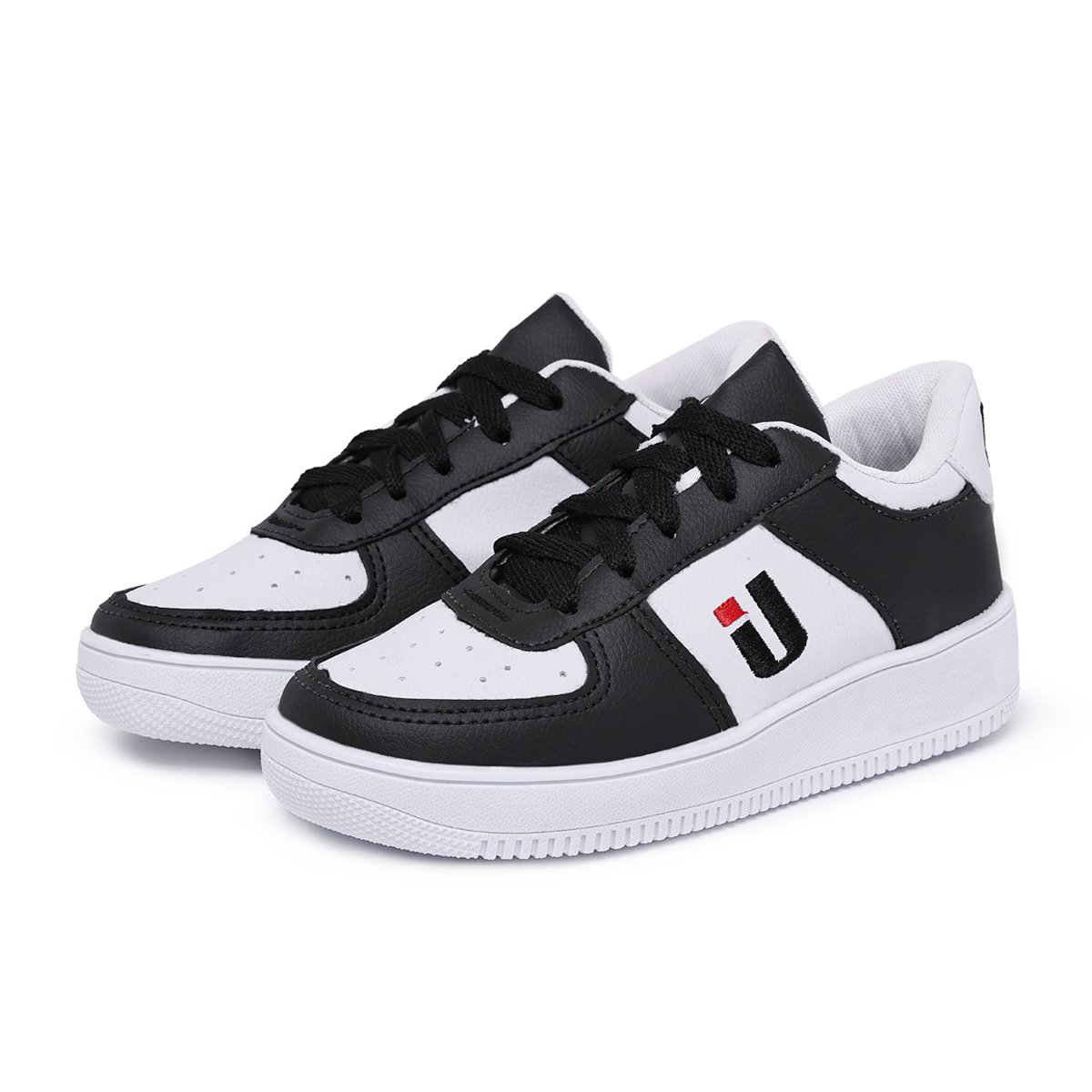 Kit 2 Tenis Infantil Casual Unissex Escola Passeio Dia a Dia Preto/Branco 6