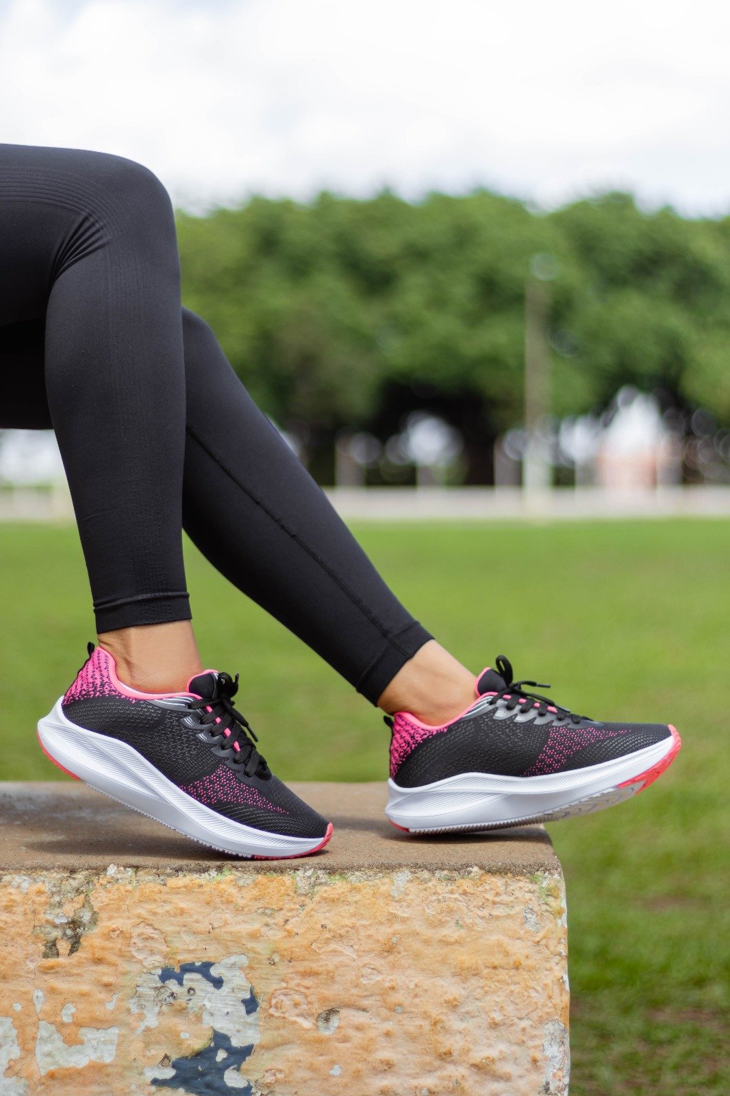 Tenis Esportivo Feminino Academia Caminhada Preto 2