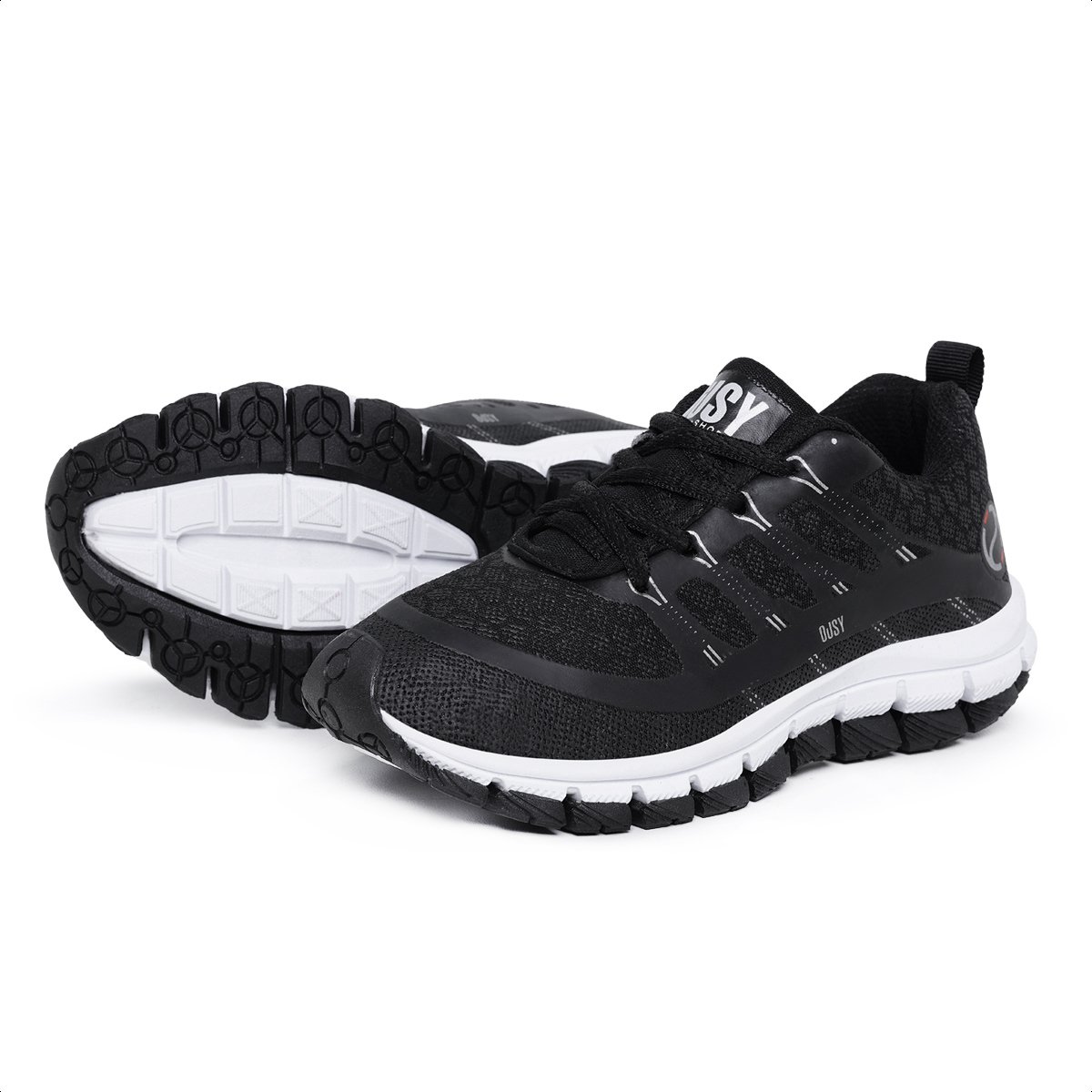 Tenis Infantil Menina Esportivo Preto/Branco 5