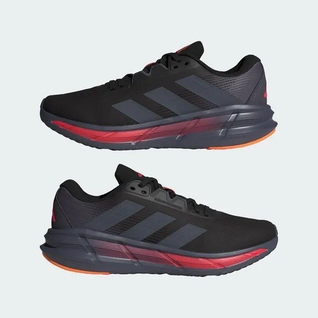 Tênis Adidas Questar 3 M – masculino – preto e laranja Preto 2