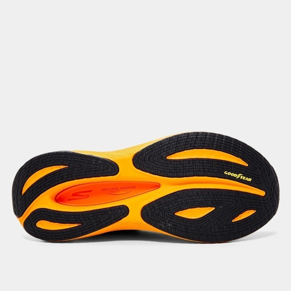 Tênis Skechers Max Cushioning Endeavour - masculino - azul marinho e laranja Azul Marinho 5