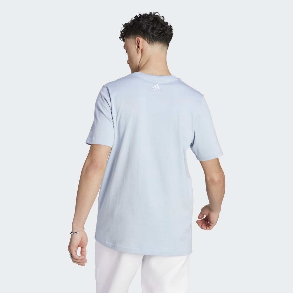 Camiseta Adidas Big Logo - masculino Azul/Branco 2