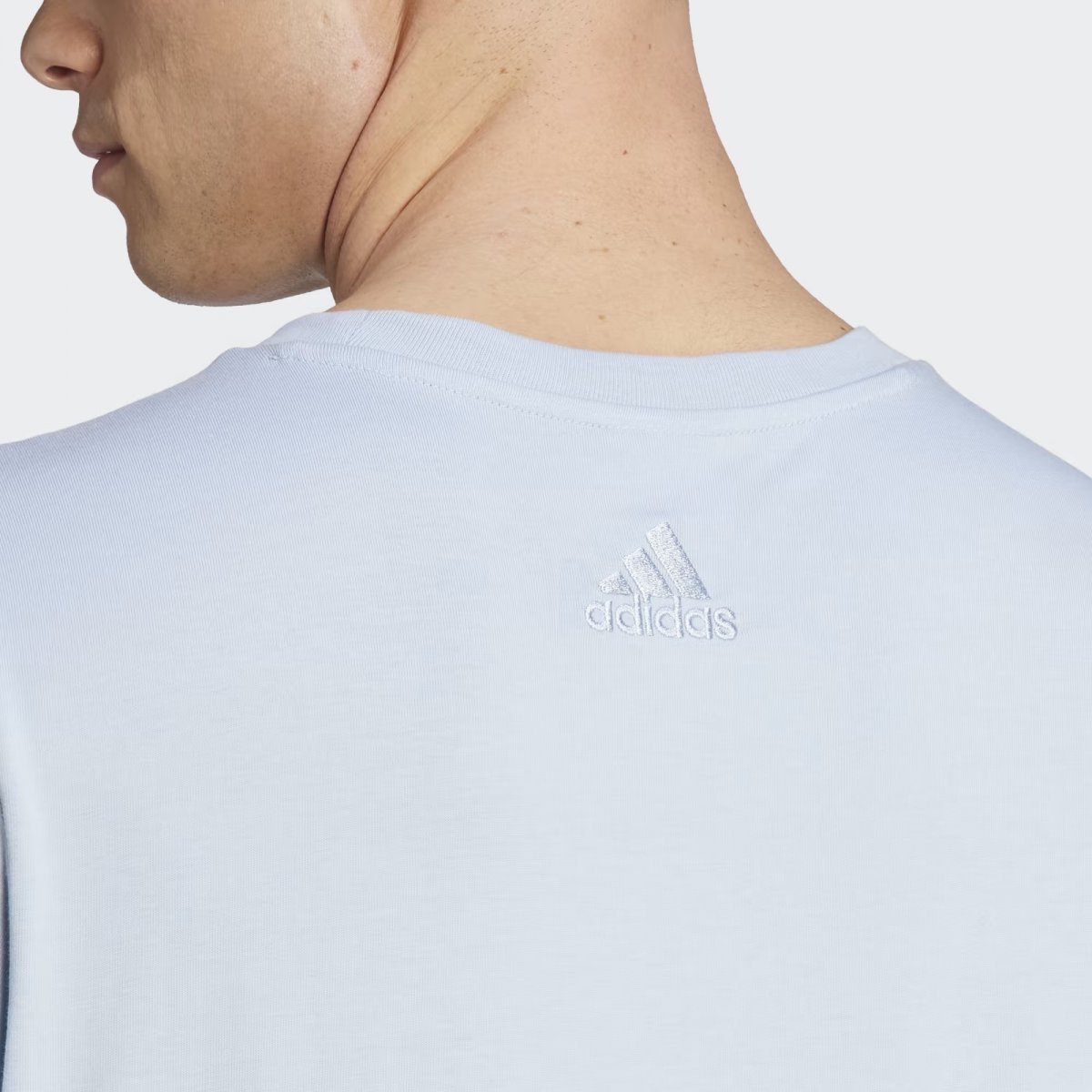 Camiseta Adidas Big Logo - masculino Azul/Branco 3