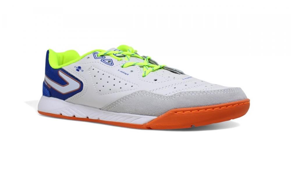 Tenis futsal Topper Dominator Pro V Branco/Azul 2