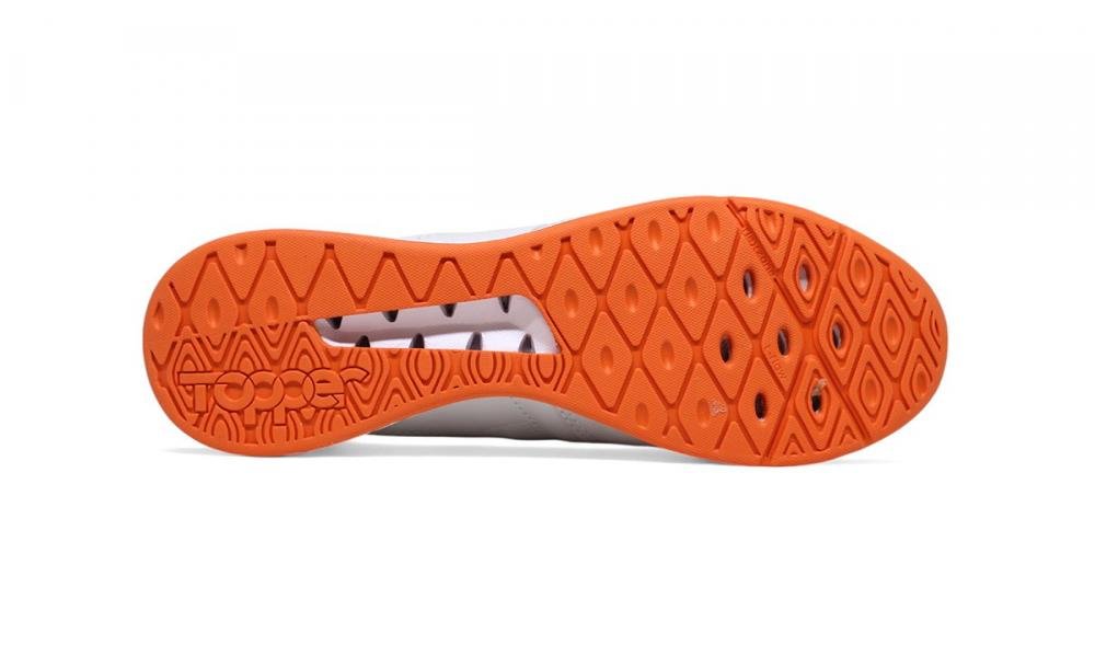 Tenis futsal Topper Dominator Pro V Branco/Azul 4