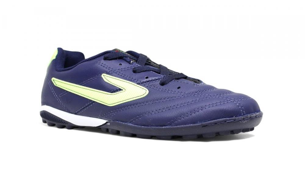 Chuteira society Topper Furia Azul/Branco 2