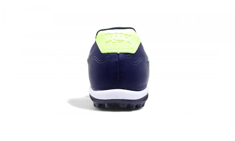 Chuteira society Topper Furia Azul/Branco 3