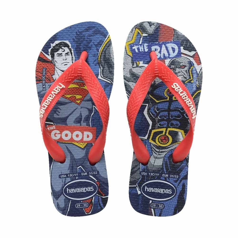 Sandalia Havaianas Kids Hero infantil - unissex - azul marinho Azul/Vermelho 1