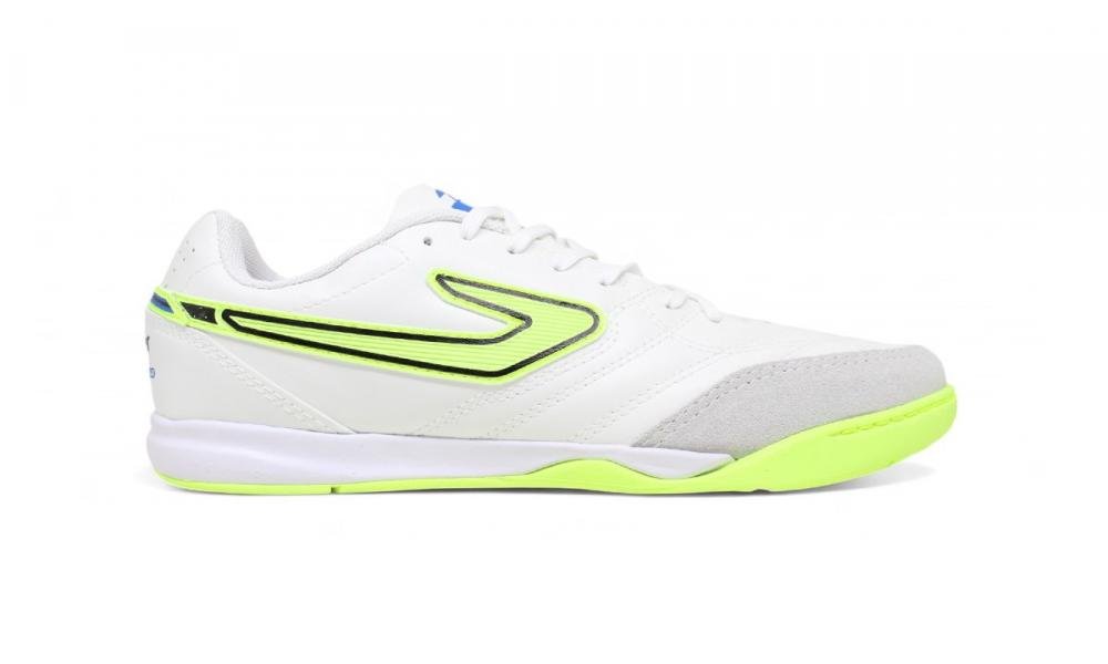 Tenis futsal Topper Maestro Club V - unissex Branco/Verde 1