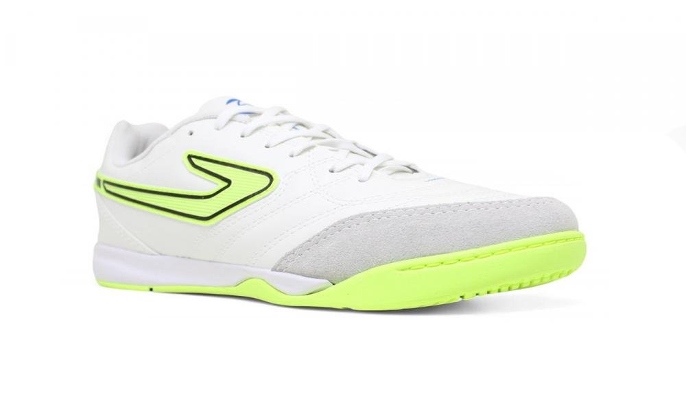 Tenis futsal Topper Maestro Club V - unissex Branco/Verde 2