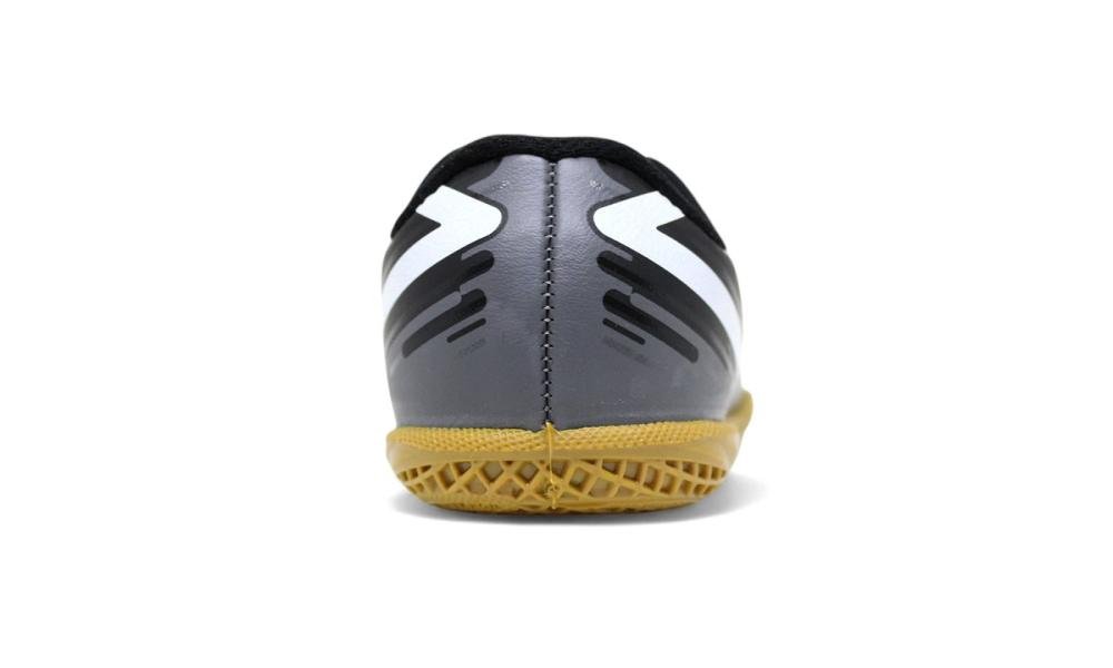 Tenis Futsal Umbro Action Jr Infantil - unissex - grafite e preto Cinza/Preto 3