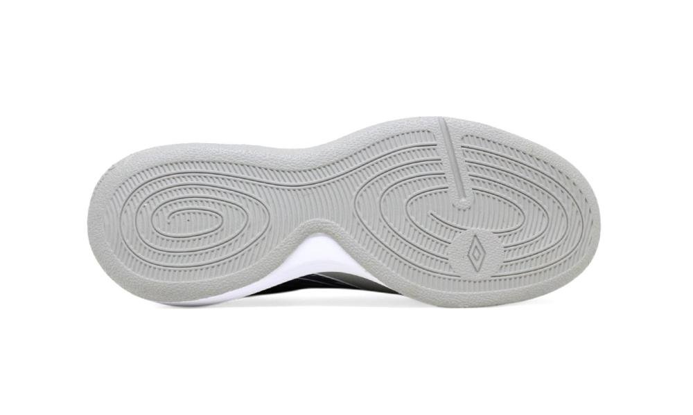 Chuteira Futsal Umbro Pro 5 Jr Infantil - unissex - branco e cinza Cinza/Branco 4