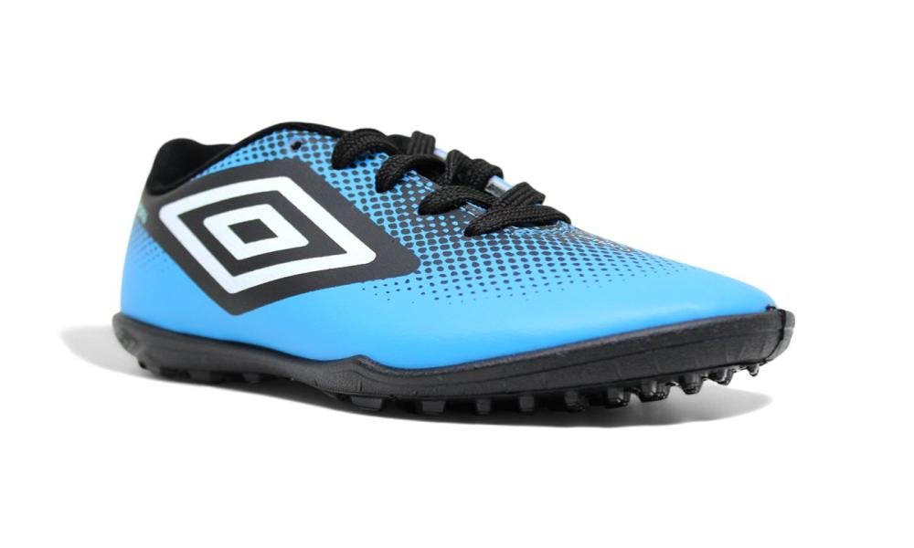 Chuteira Society Umbro Cannon Infantil - unissex - preto e azul Azul/Preto 2