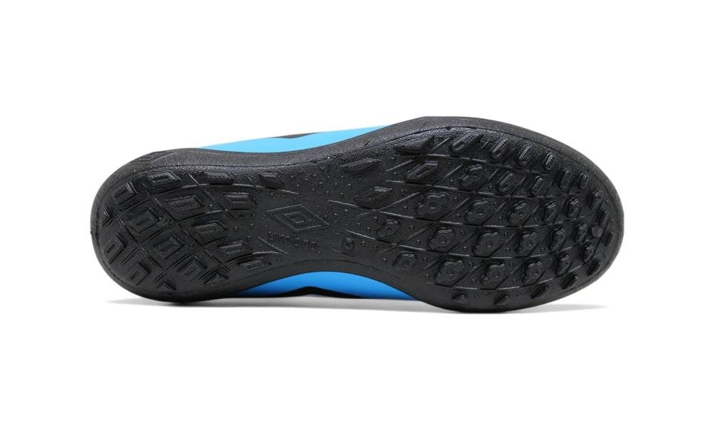 Chuteira Society Umbro Cannon Infantil - unissex - preto e azul Azul/Preto 4