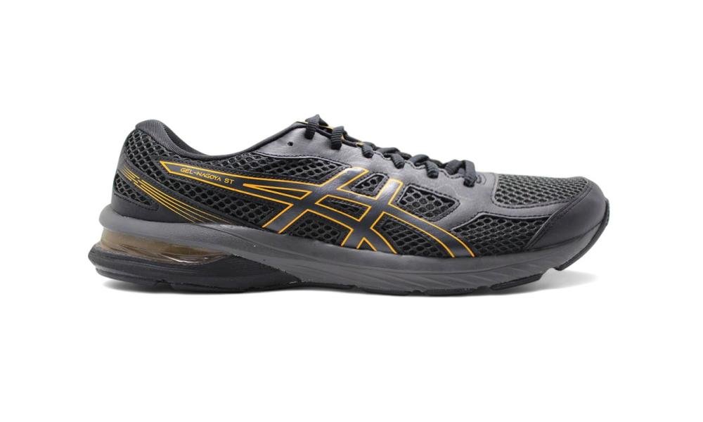 Tenis Asics Gel-Nagoya St masculino preto e laranja Preto/Laranja