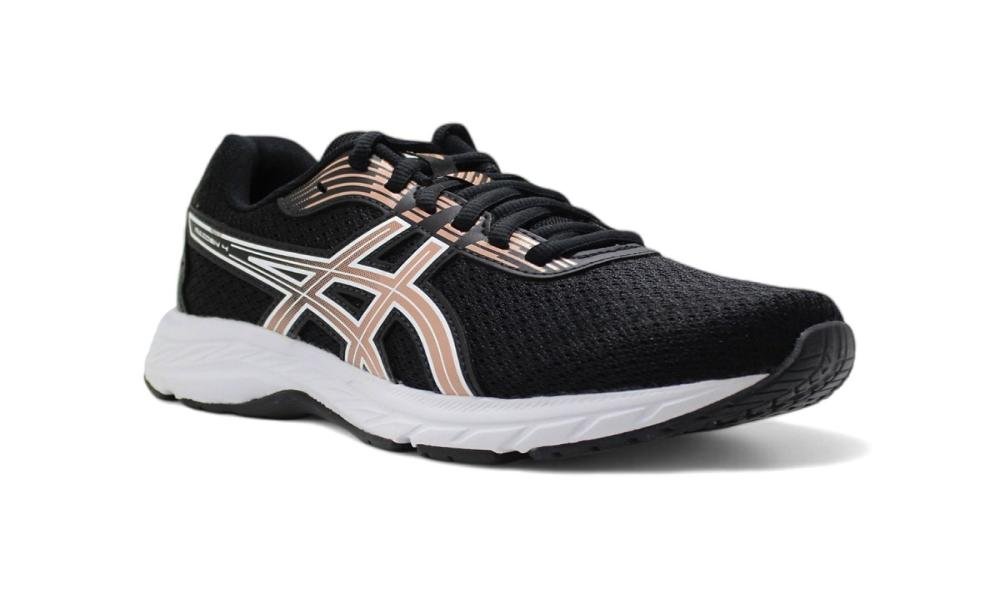 Tenis Asics Raiden masculino preto e rosa Preto/Rosa