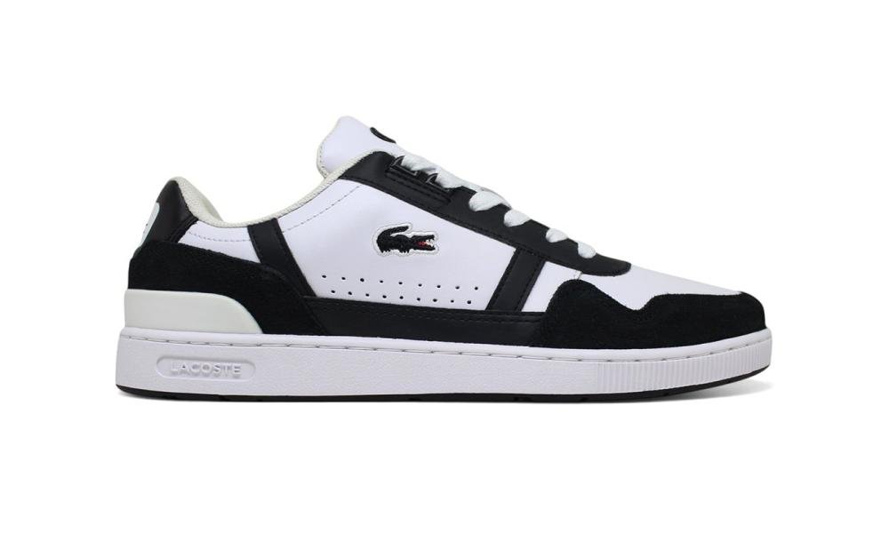 Tenis Lacoste T-Clip - branco e preto