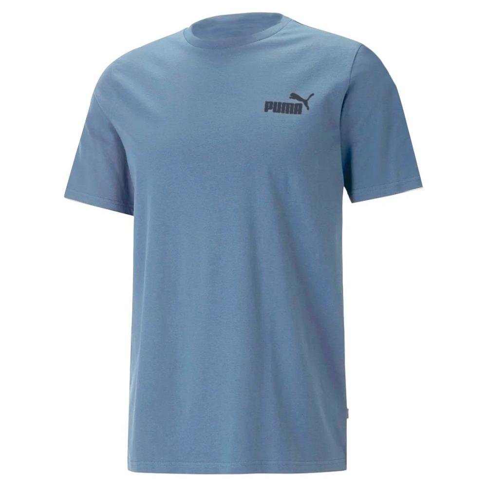 Camiseta Puma Ess Small Logo Tee - verde Azul 1