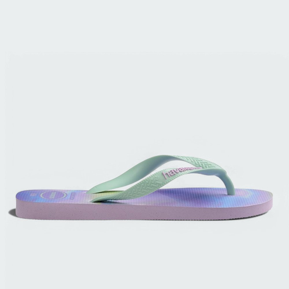 Chinelo Havaianas Top Fashion Fc - verde e roxo Verde/Roxo 4