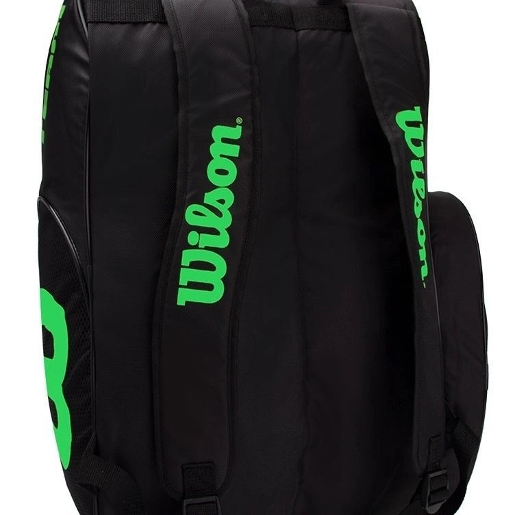 Bolsa Wilson Esp Team - unissex - preto e verde Preto 5