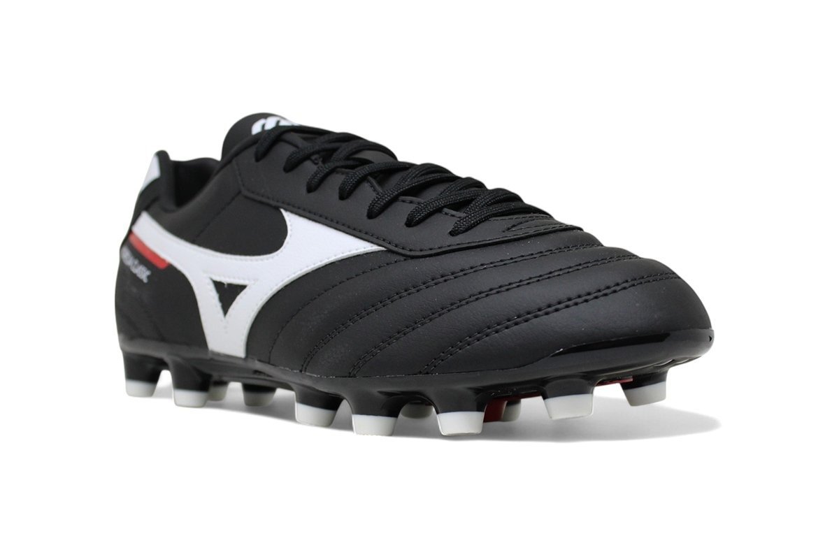 Chuteira Campo Mizuno Morelia Classic - masculino - preto e branco Preto 5