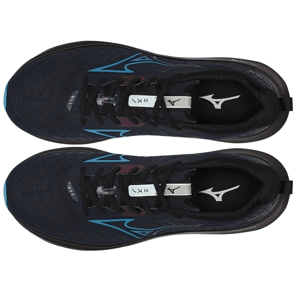 Tênis Mizuno Base Ride - masculino - preto e azul marinho Preto 4
