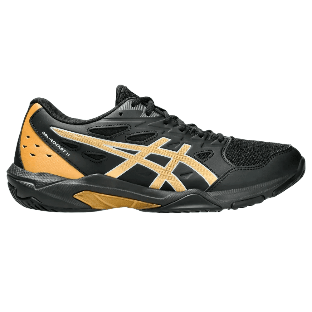 Tênis Asics Gel-Rocket 11 - masculino - preto e dourado