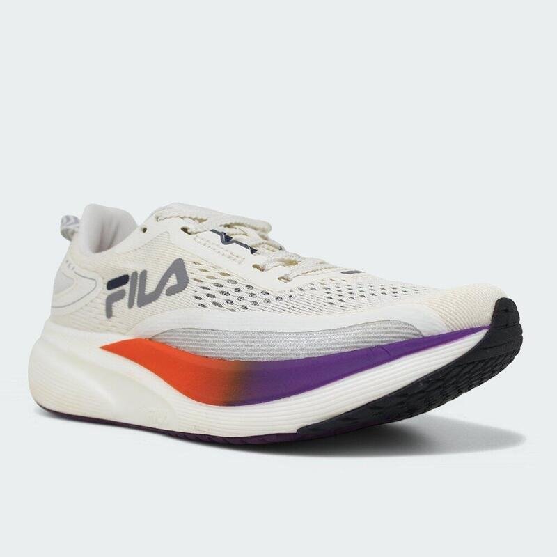 Tenis Fila Racer T2 Xtreme - feminino - bege e laranja Bege 2