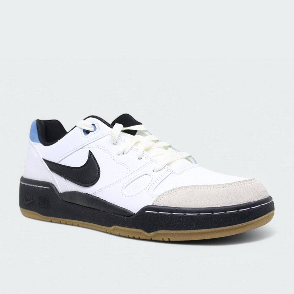 Tenis Nike Full Force Low - masculino - branco e preto Branco 2