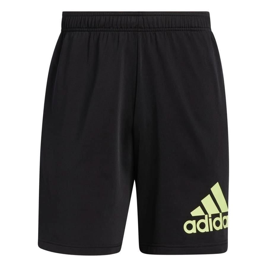 Bermuda Adidas Knit Logo - masculino - preto e amarelo