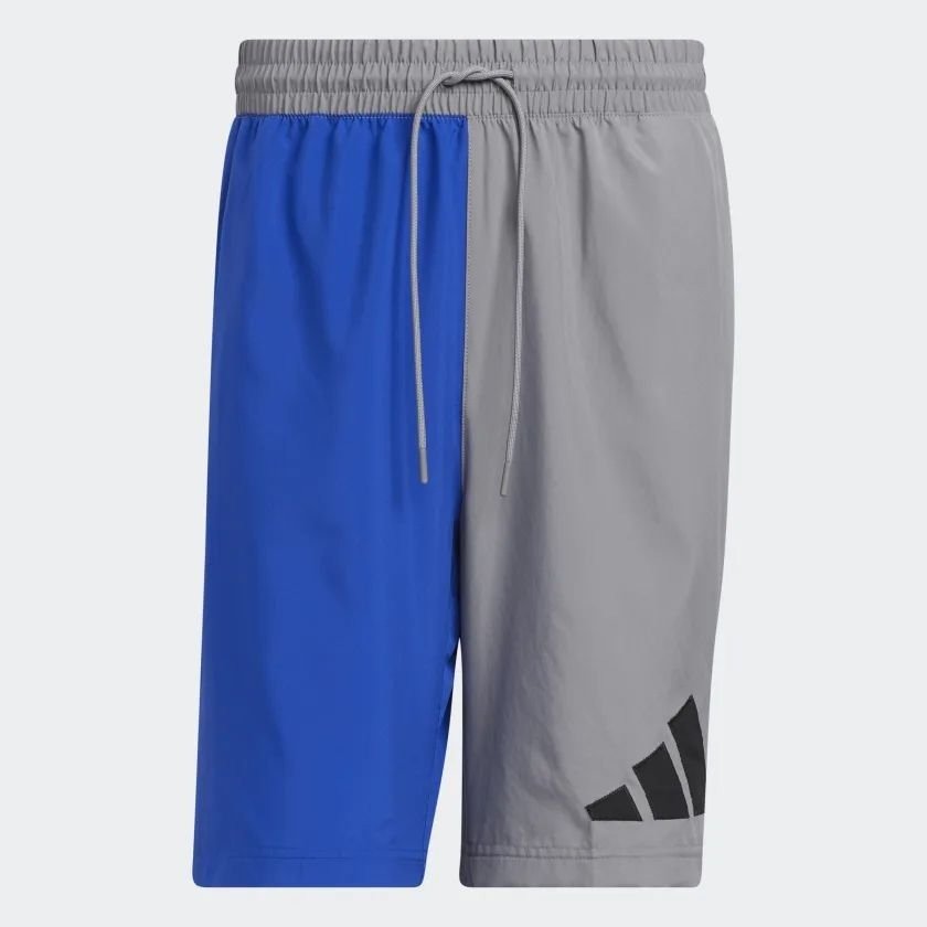 Bermuda Adidas Basquete Value - masculino - cinza e azul marinho Cinza/Azul 3