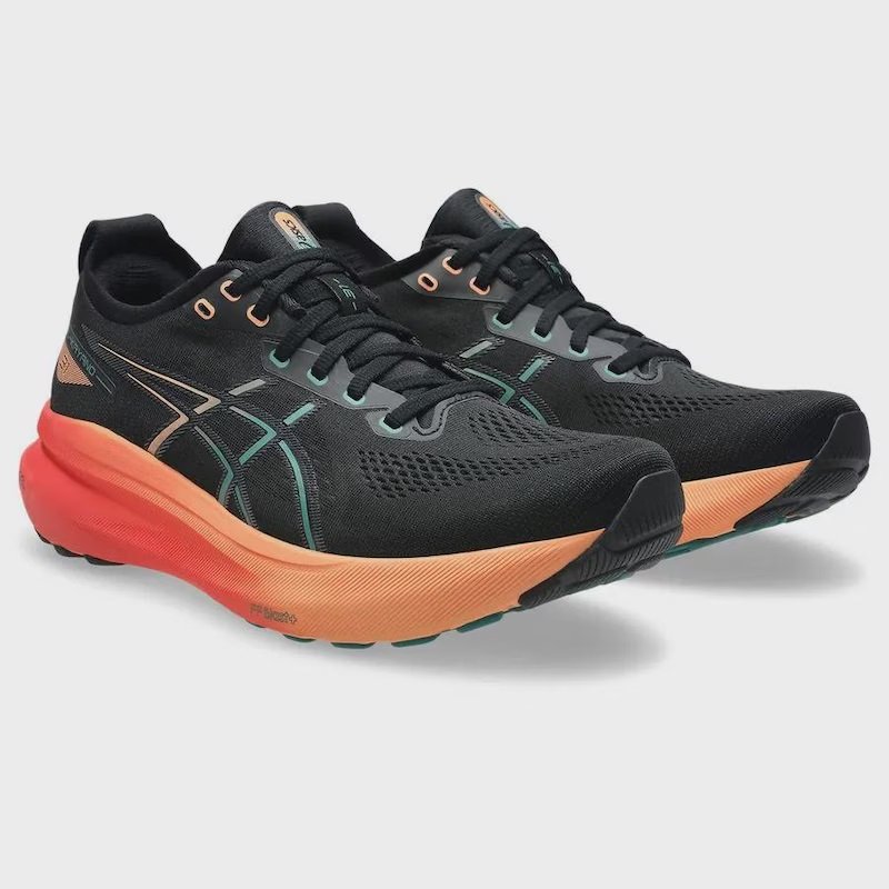 Tênis Asics Gel-Kayano 31 - masculino - preto e laranja Preto 2