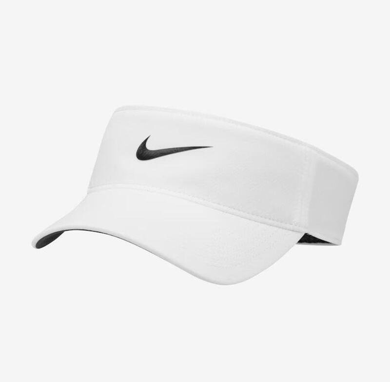 Viseira Nike Dri-FIT Ace Swoosh - unissex - branco e preto
