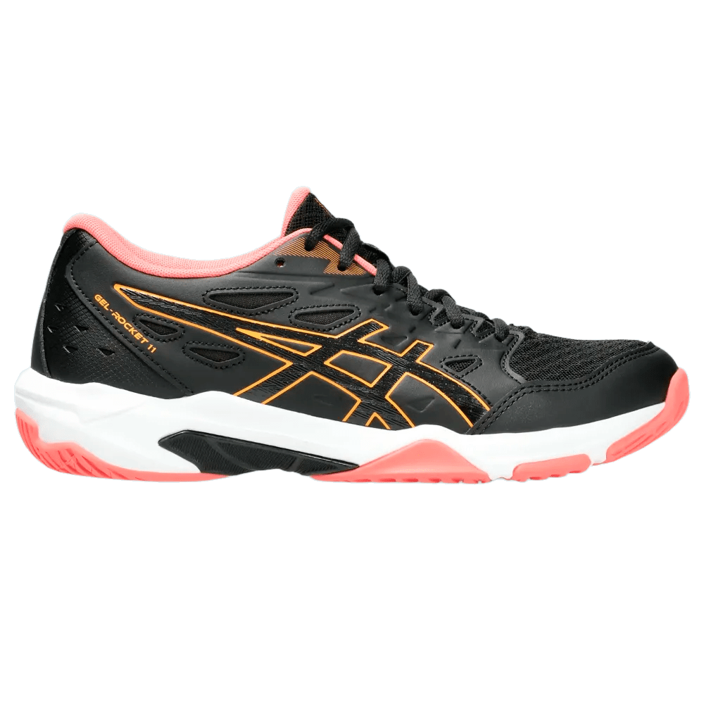 Tênis Asics Gel-Rocket 11 - feminino - preto e laranja