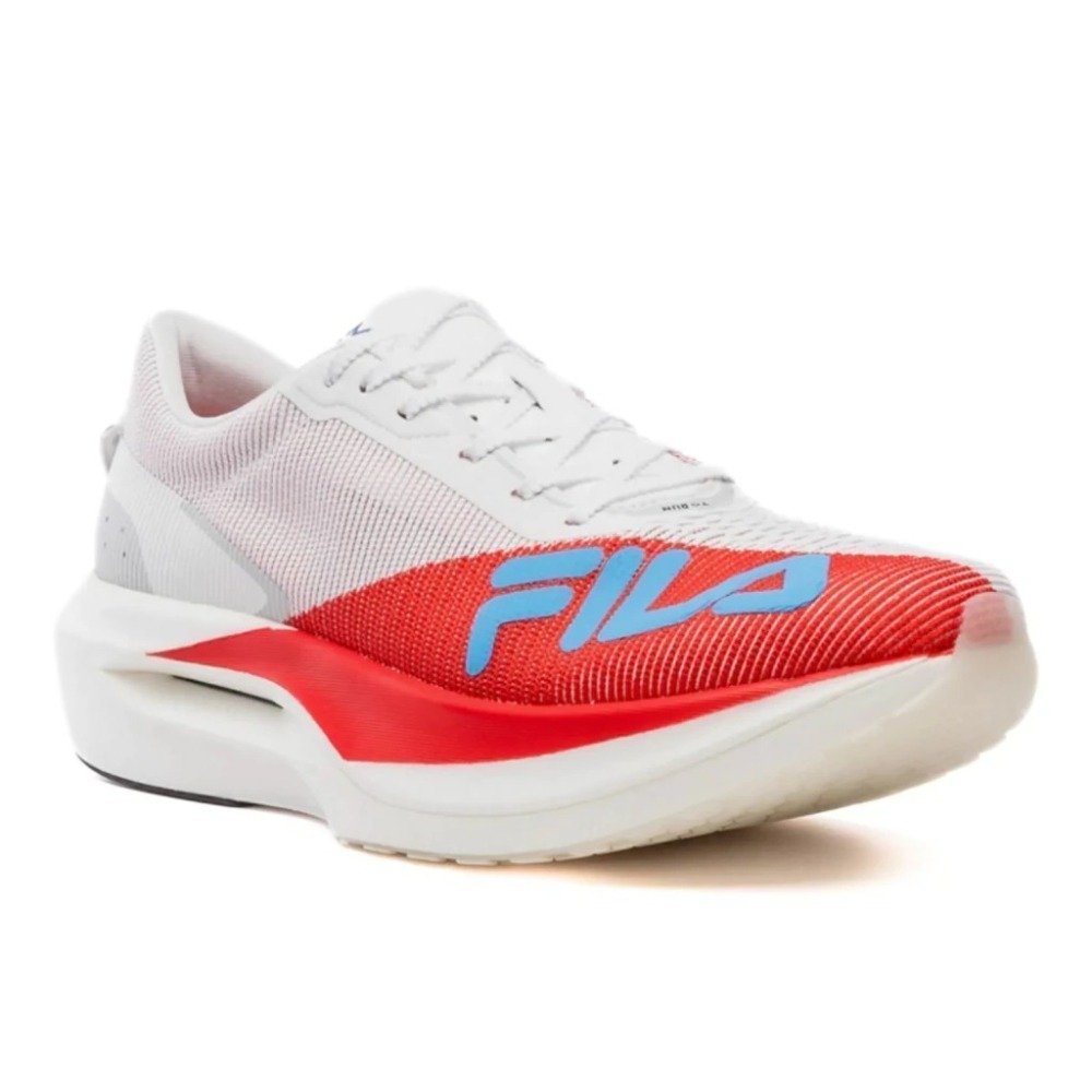 Tenis Fila Racer Carbon 3 - feminino - branco e vermelho Branco/Vermelho 3
