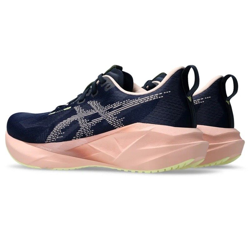 Tenis Asics Novablast 5 - feminino - azul e rosa Azul Marinho 4