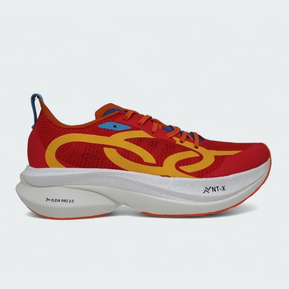 Tenis Corre Grafeno 3 - masculino - vermelho e laranja