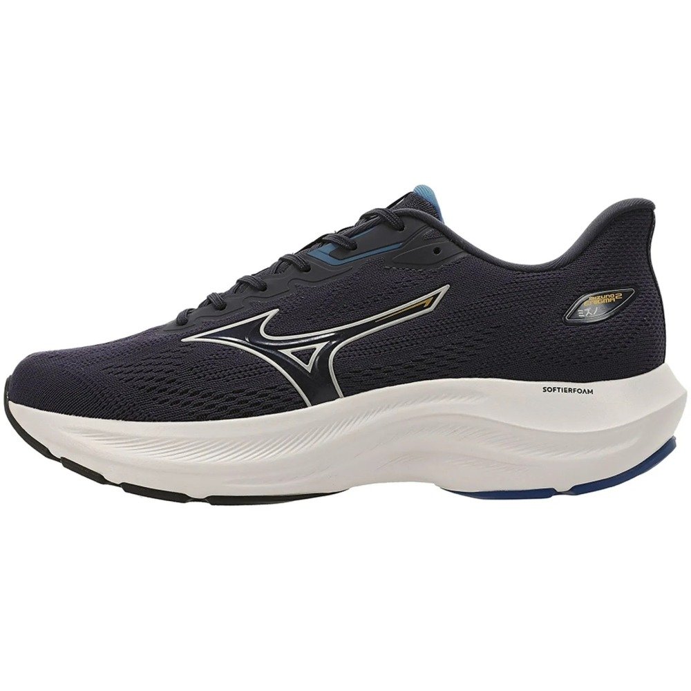 Tenis Mizuno Enigma 2 - masculino - azul e cinza  Preto 6