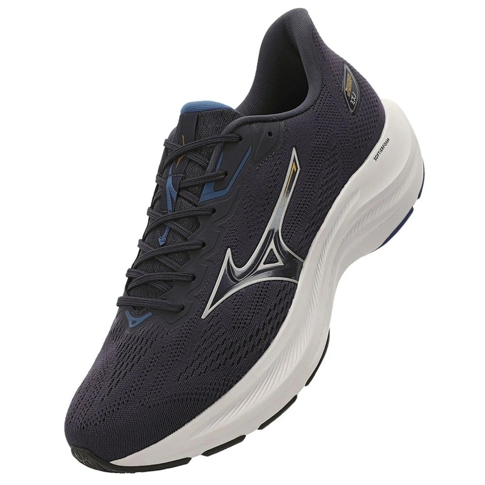 Tenis Mizuno Enigma 2 - masculino - azul e cinza  Preto 7