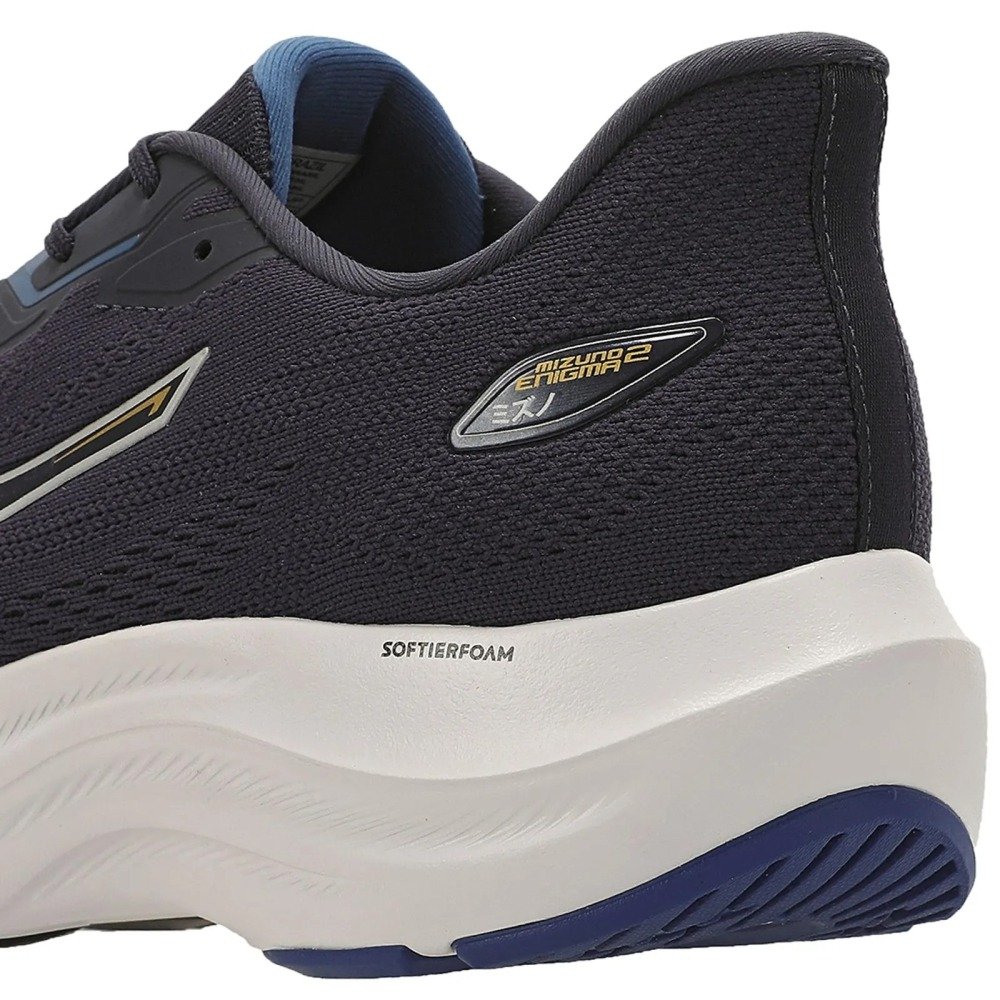 Tenis Mizuno Enigma 2 - masculino - azul e cinza  Preto 8