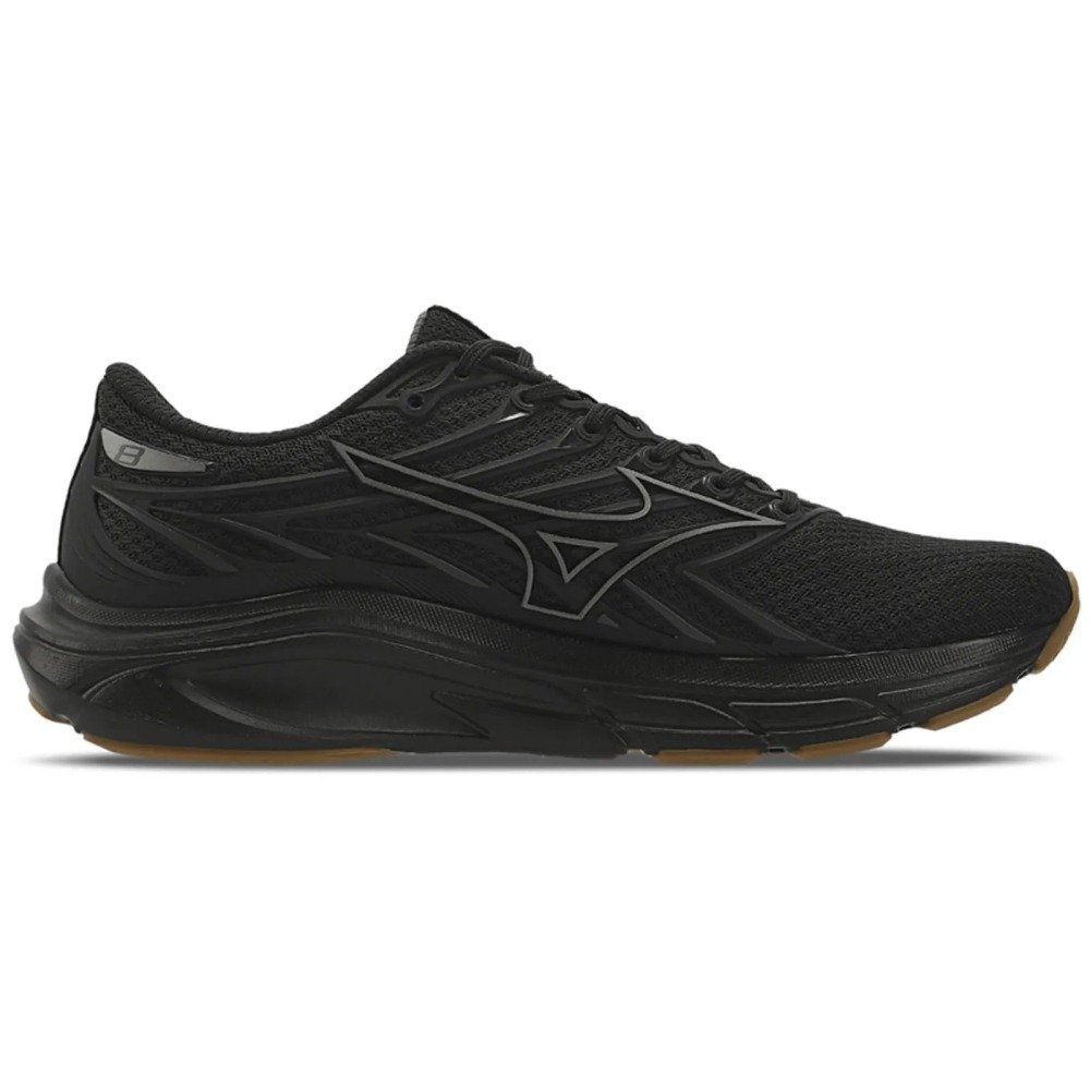 Tenis Mizuno Jet 8 - masculino - preto e prata