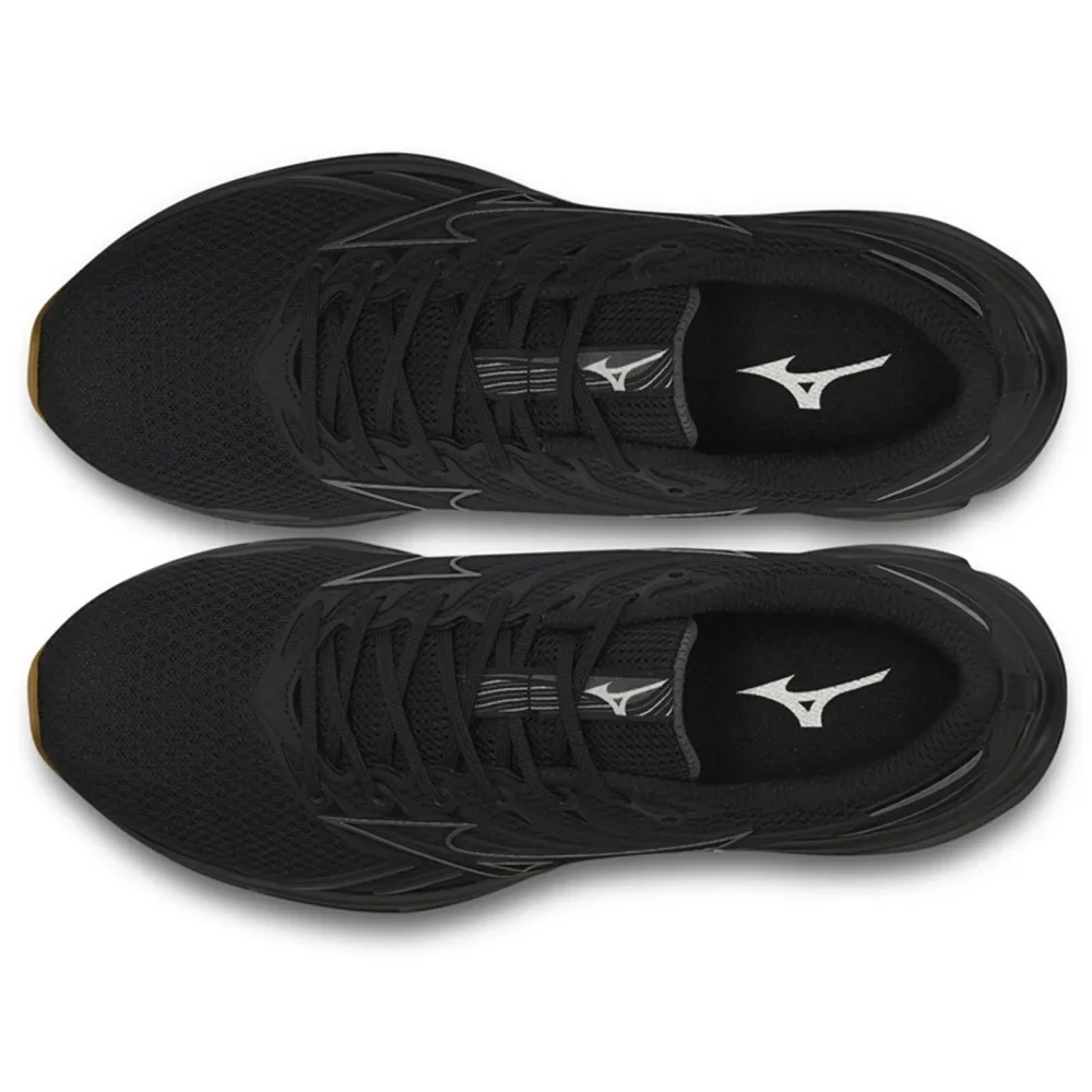 Tenis Mizuno Jet 8 - masculino - preto e prata Preto 3