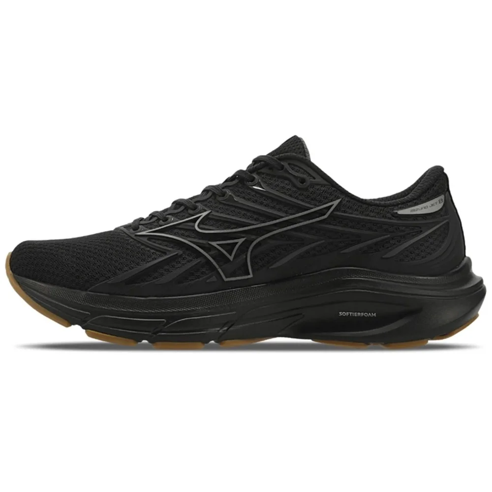 Tenis Mizuno Jet 8 - masculino - preto e prata Preto 4