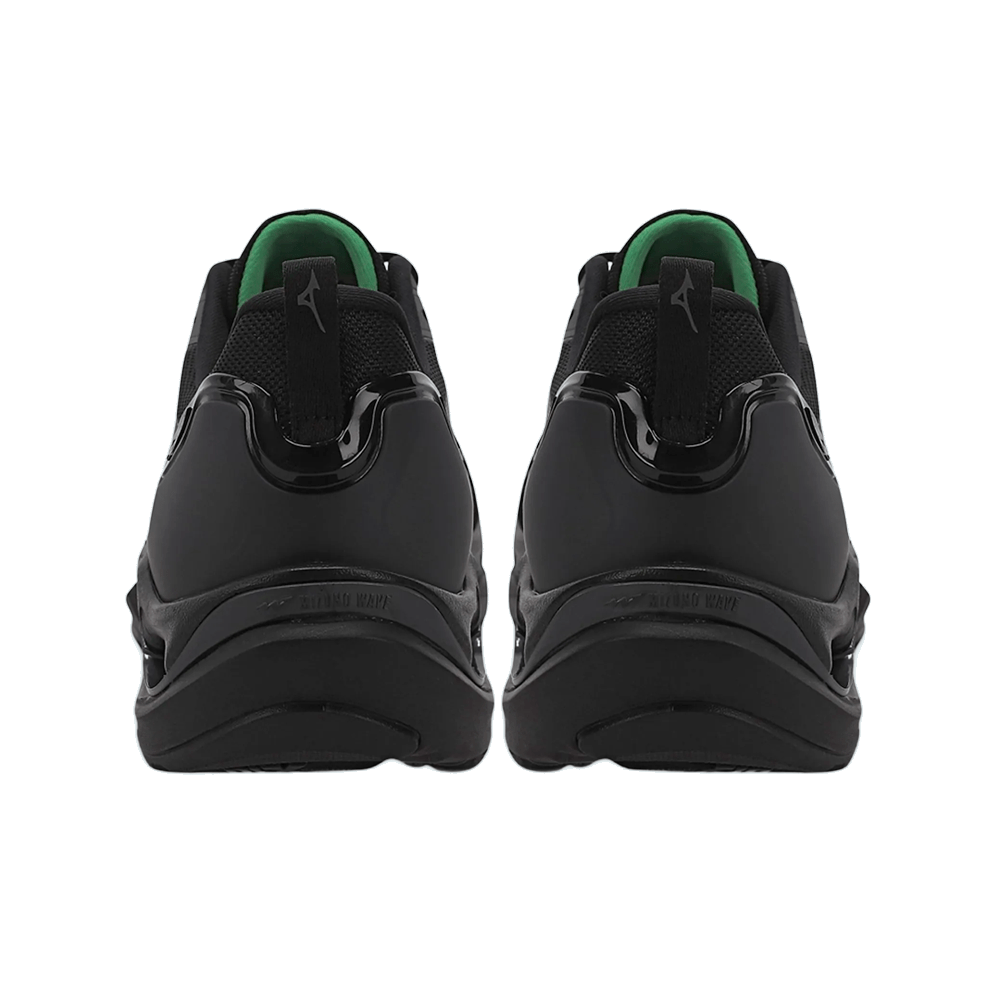 Tênis Mizuno Wave Stratos 3 - masculino - preto e verde Preto 4