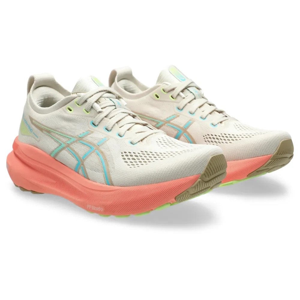 Tênis Asics Gel-Kayano 31 - feminino - bege e rosa Branco 2
