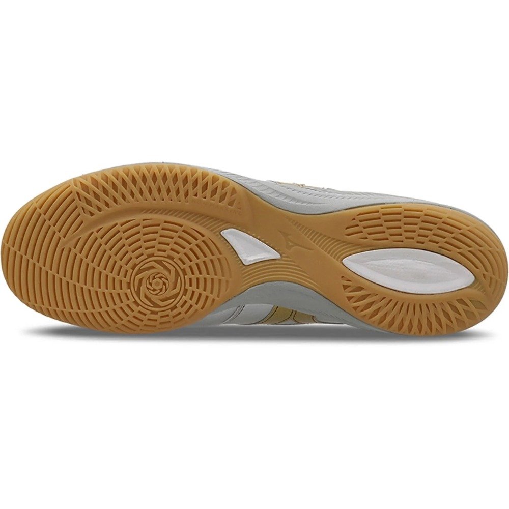 Tênis Futsal Mizuno Morelia Sala Pro - masculino - prata e dourado Prata 5