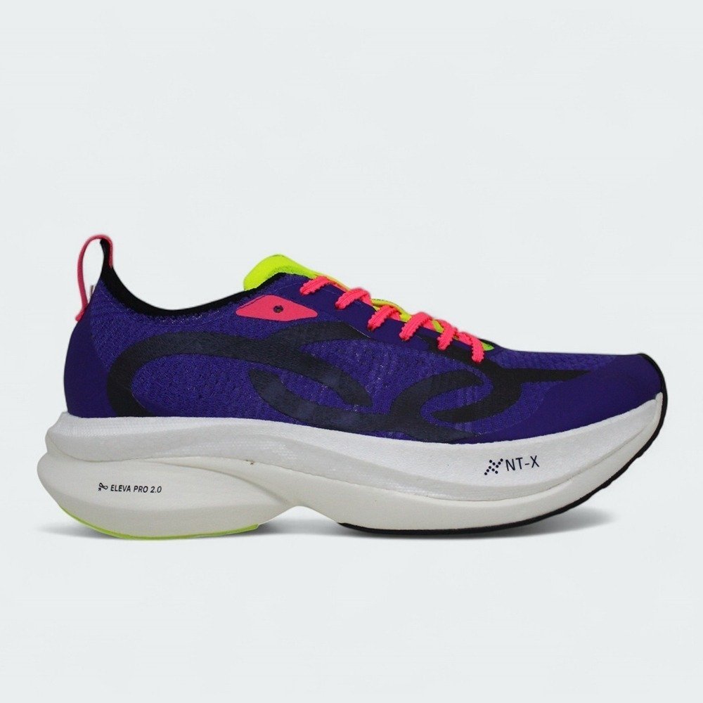 Tenis Corre Grafeno 3 - masculino - roxo e rosa 